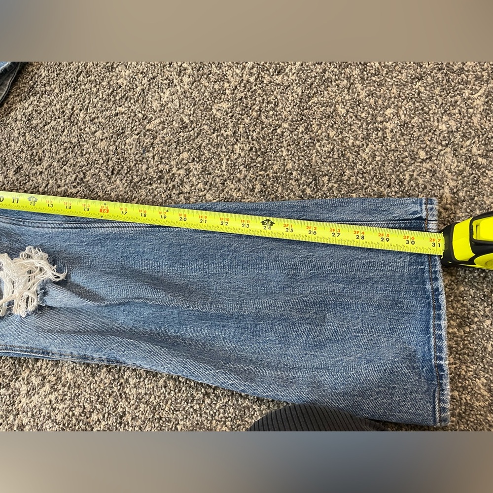 Abercrombie & Fitch The 90s Straight Ultra High Rise Medium Wash Jeans 28 6R - Picture 9 of 10